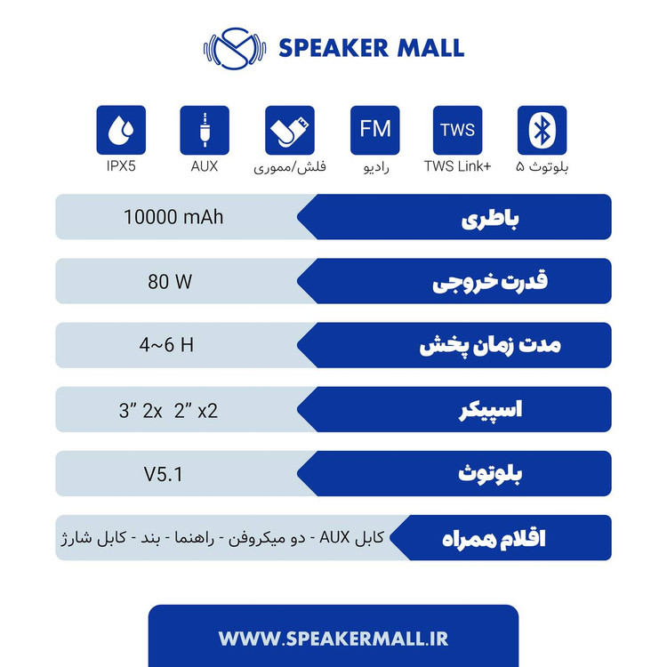 اسپیکر بلوتوثی قابل حمل سونباکس s9200