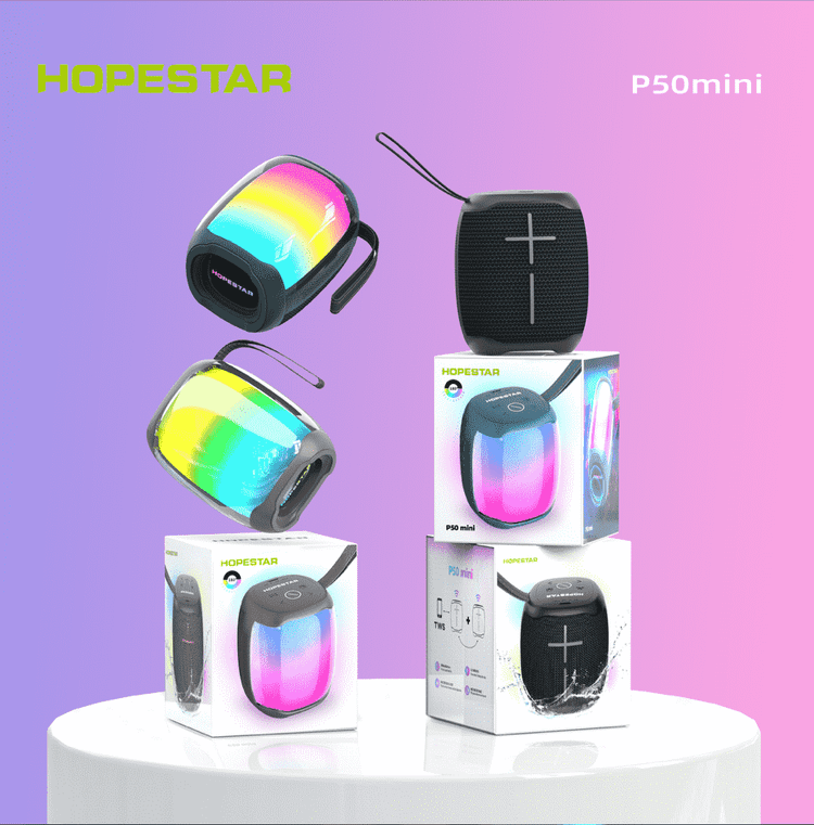 اسپیکر هوپ استار مدل p50 mini - نمای کناری