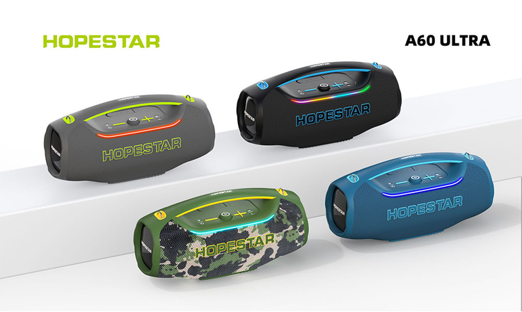 اسپیکر هوپ استار مدل HOPESTAR-A60 Ultra ظرفیت 450 وات - پورتها