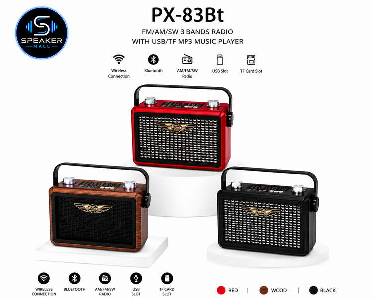 رادیو قابل حمل PuXing مدل px-83bt